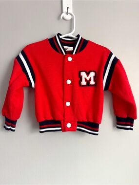Milton Vintage Letterman Jacket Cardigan Sweater - Size 24 months - Baby/Toddler